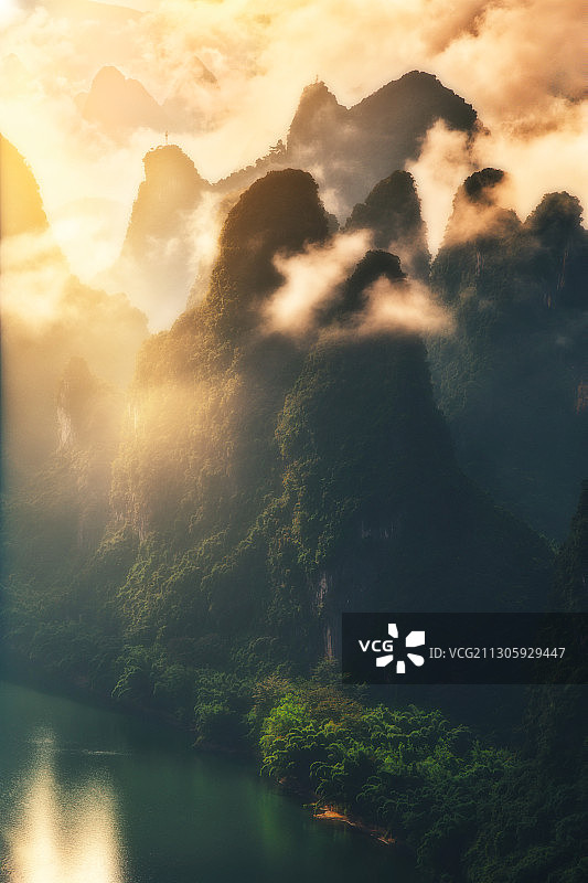 广西桂林山水图片素材