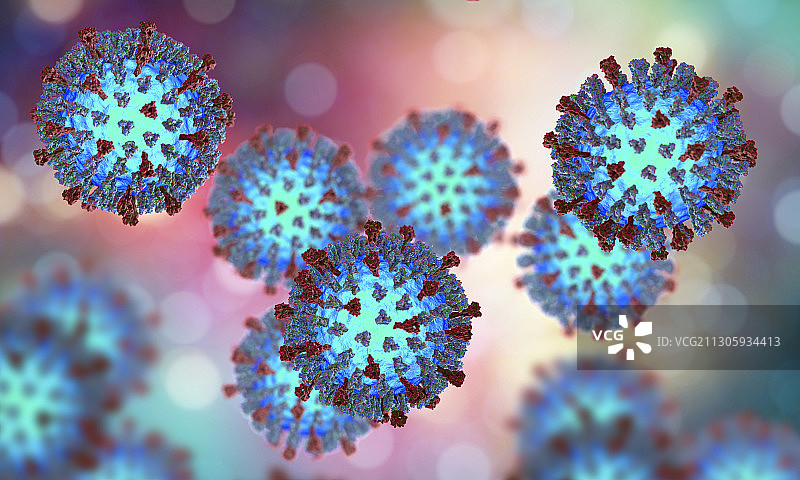 麻疹病毒插图图片素材