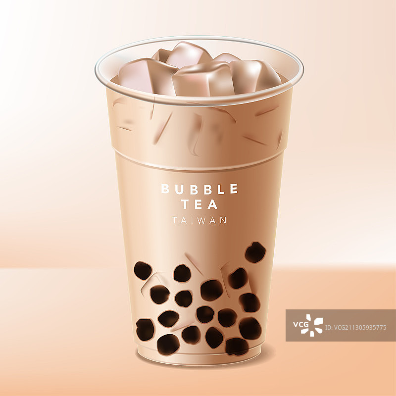 中国台湾冰镇珍珠奶茶图片素材