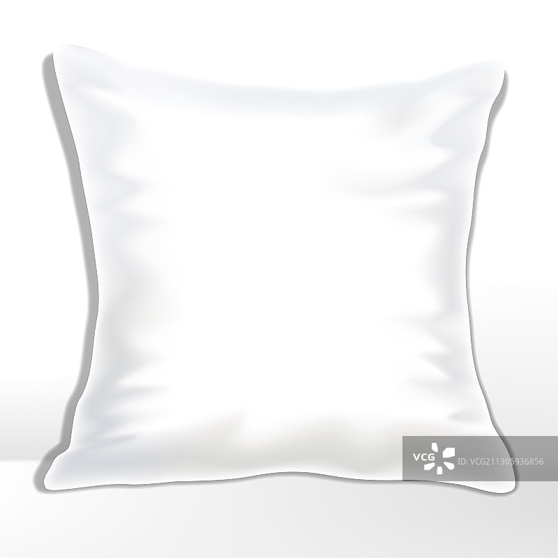 纯色白色枕头或靠垫模型图片素材