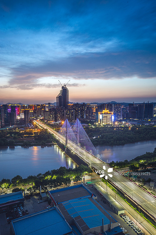 兰州夜景图片素材