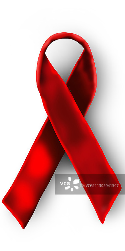 艾滋病宣传丝带插画图片素材