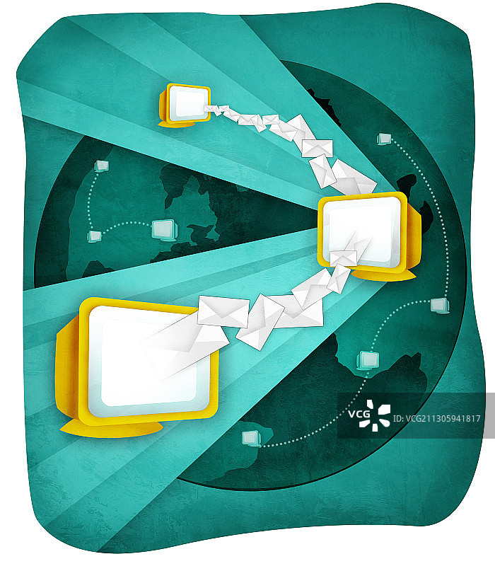 电子邮件插图图片素材