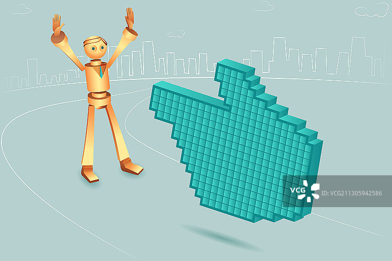 手型鼠标指针插画图片素材