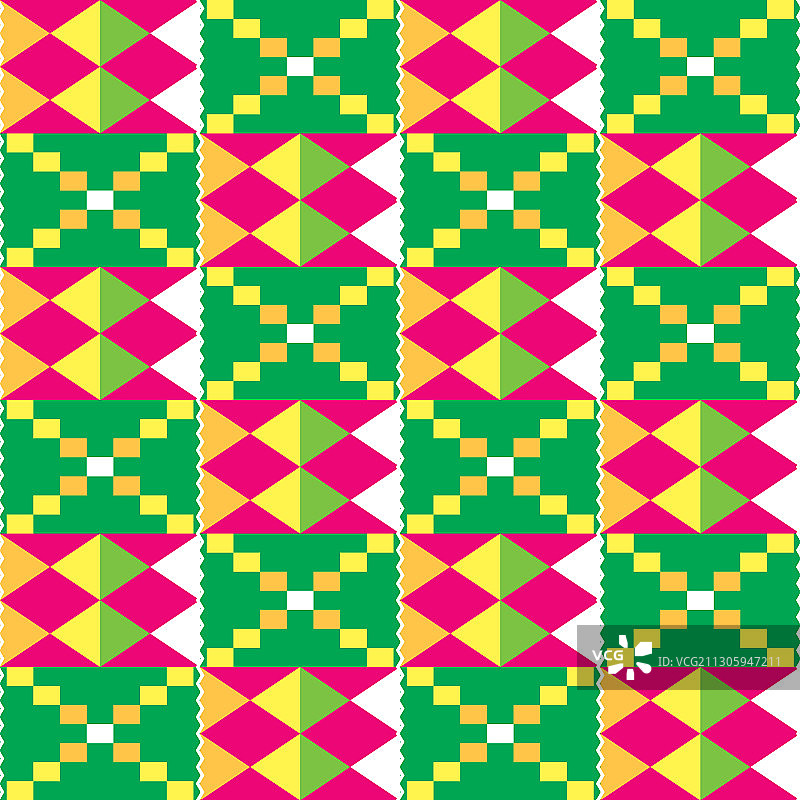 非洲肯特部落几何无缝图案图片素材