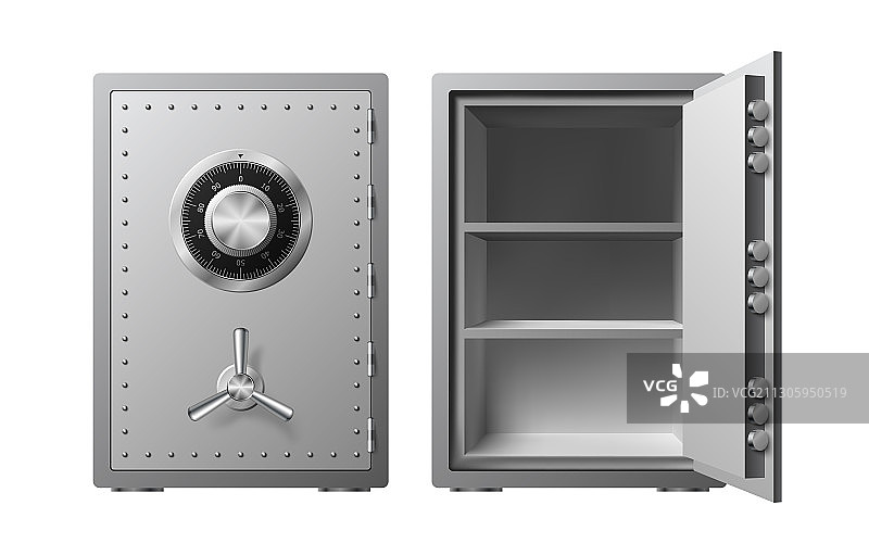 组合锁钢制保险箱图片素材