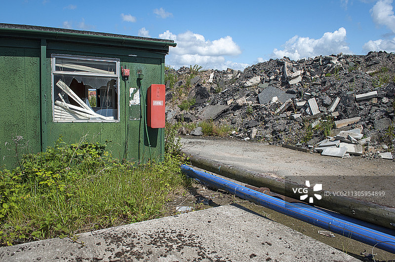 工业用地的拆除和改造图片素材