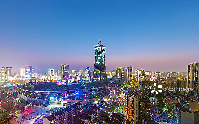 杭州地标建筑-西湖文化广场图片素材