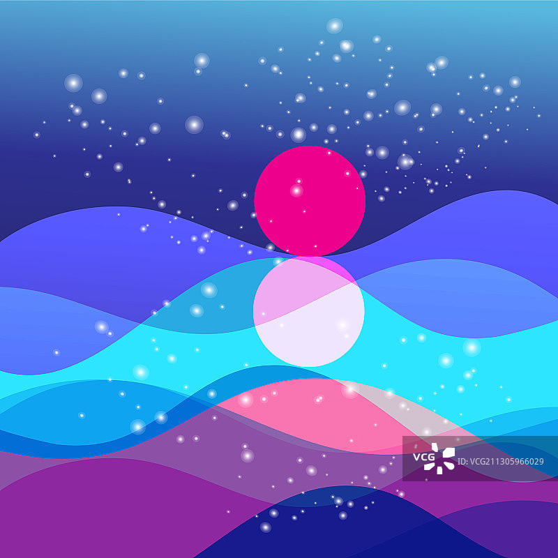 阳光日落抽象风景图案图片素材