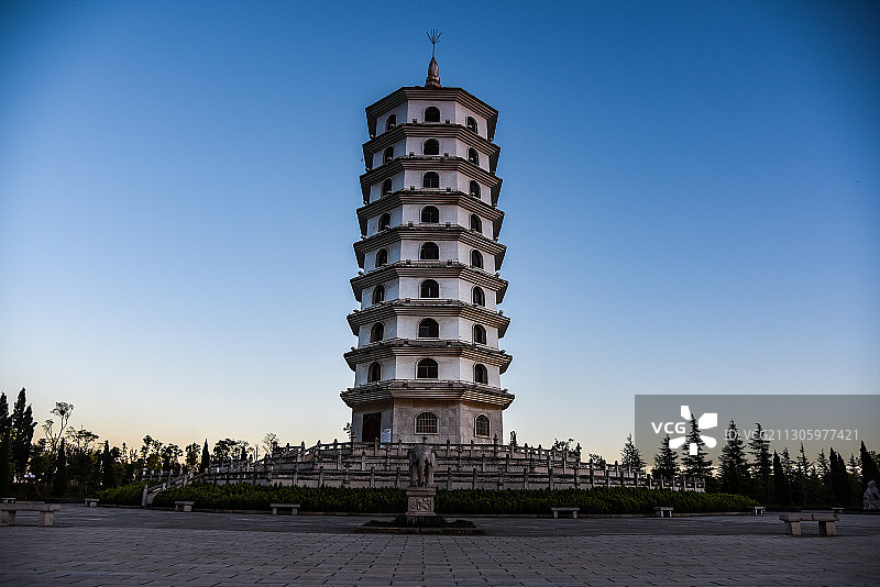 云南师宗县文笔塔图片素材