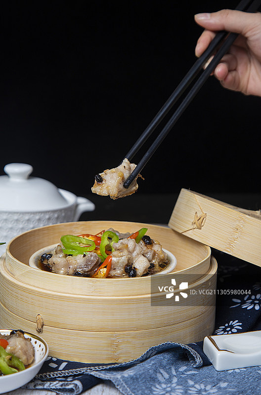 豆豉蒸排骨图片素材