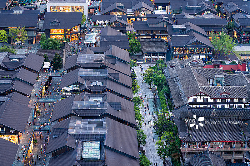 成都春熙路太古里图片素材