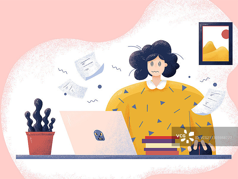 办公场景——工作中图片素材