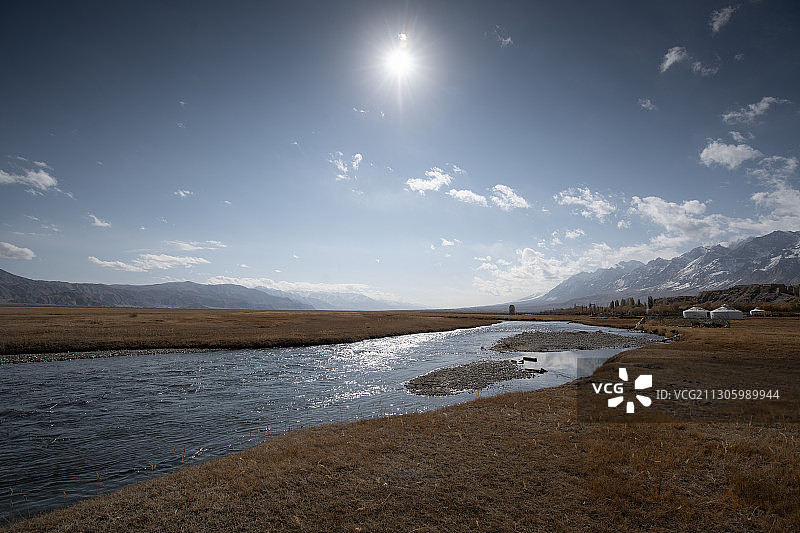 新疆喀什地区塔什库尔干县金草滩图片素材
