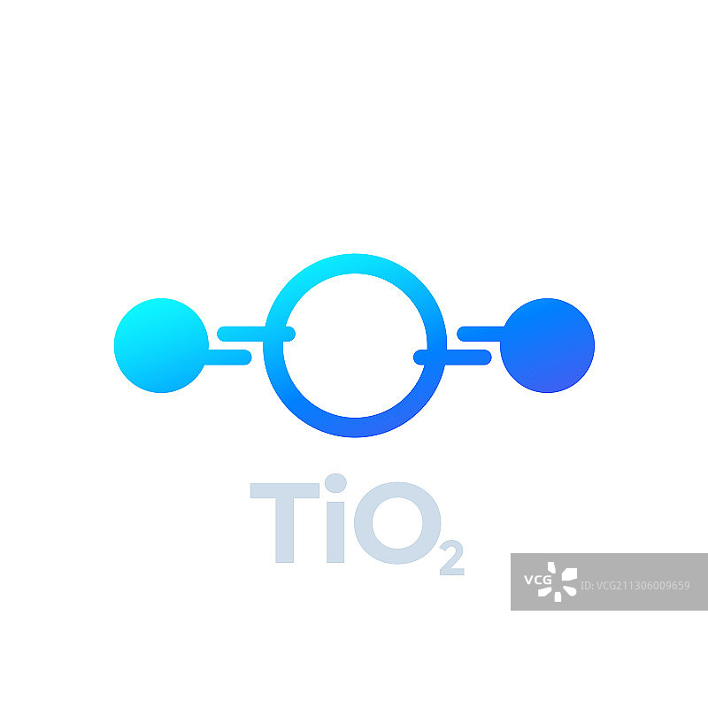 二氧化钛分子图标图片素材