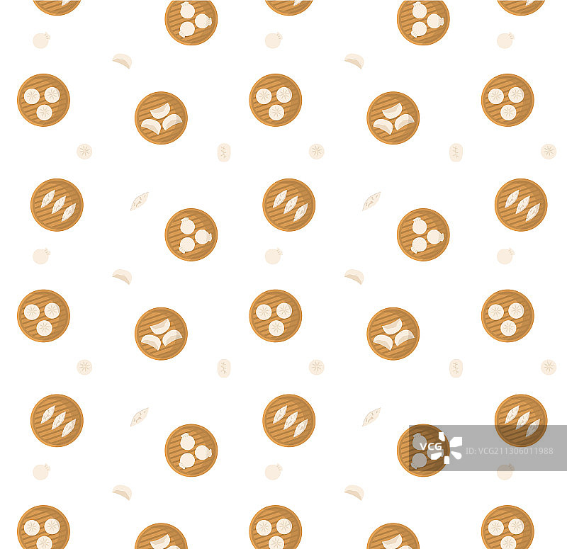 竹笼蒸饺点心图案图片素材