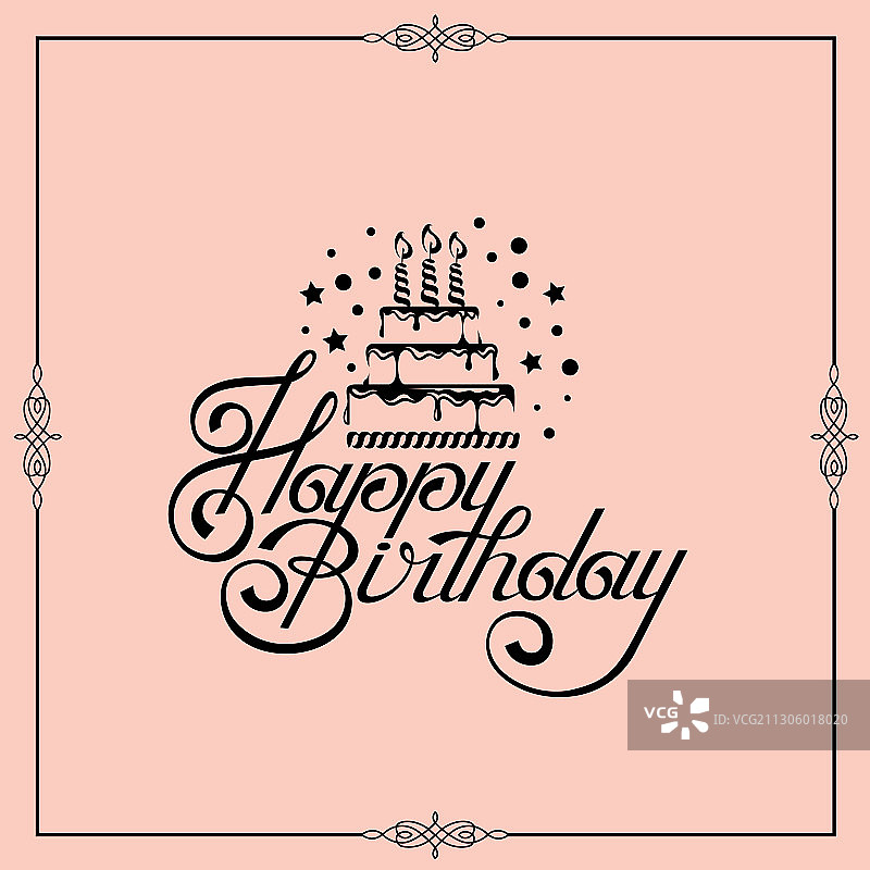 生日贺卡设计图片素材