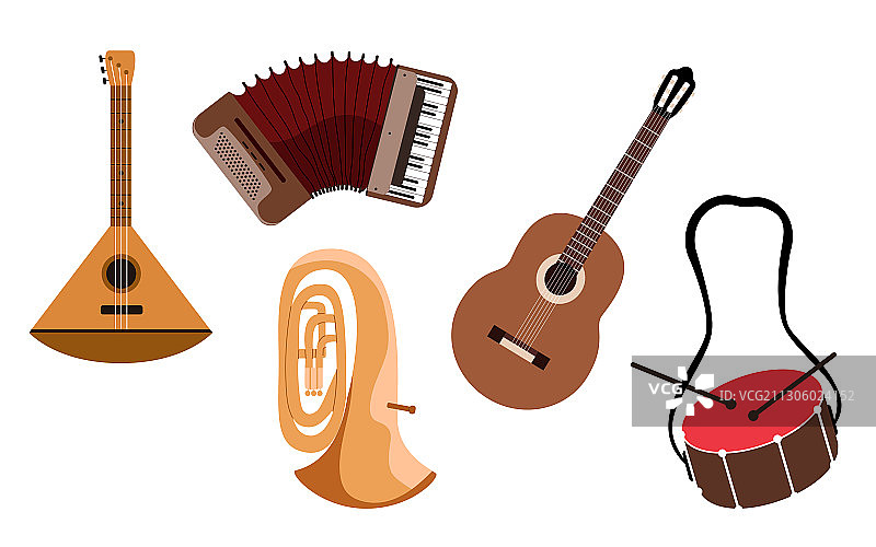乐器套装图片素材