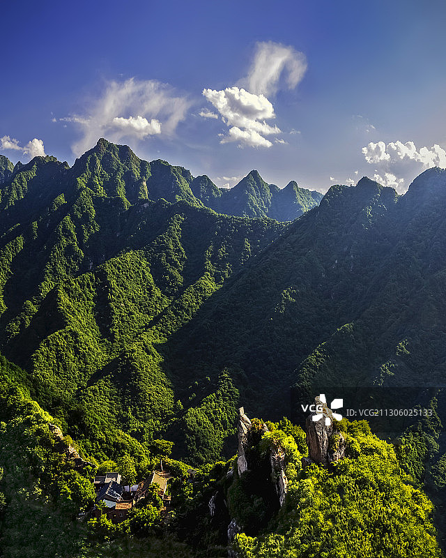 秦岭深处有人家图片素材