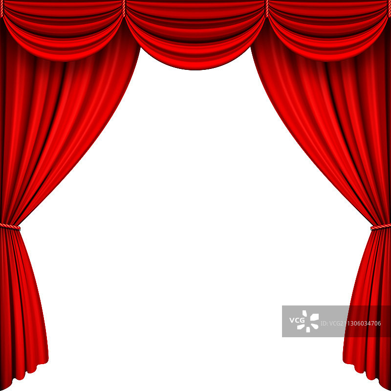 红色舞台幕布图片素材
