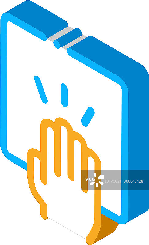 手掌拍手2.5D图标图片素材