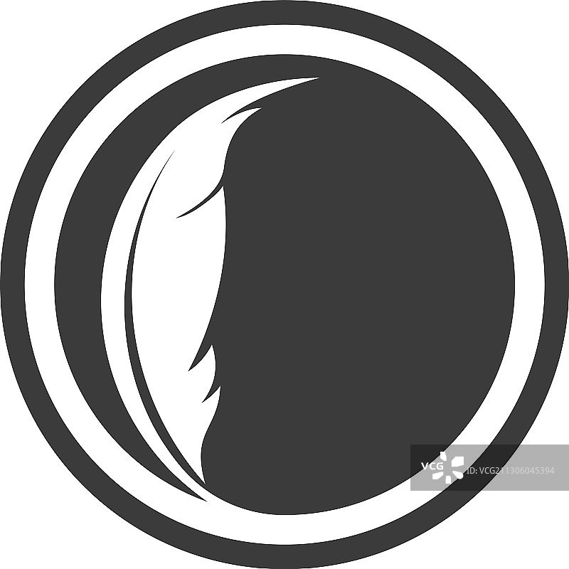 羽毛笔图标模板图片素材