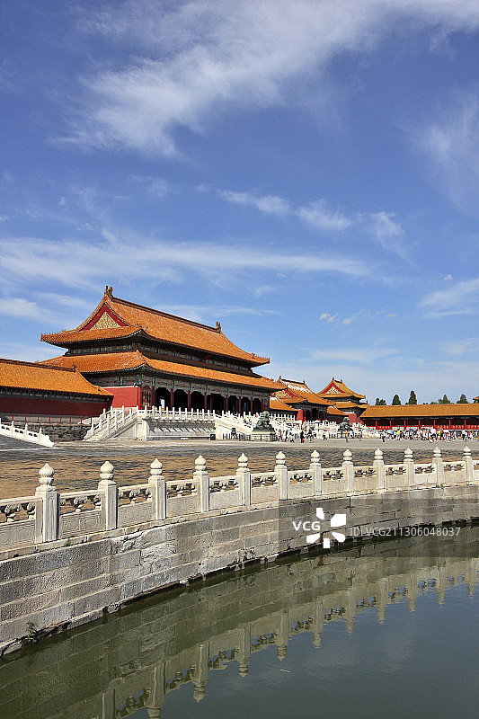 故宫里的内护城河与太和门图片素材