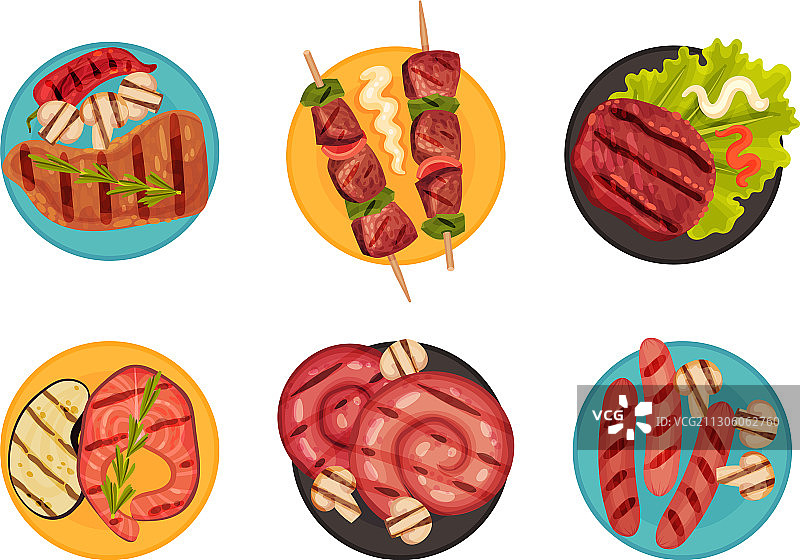 烤肉蔬菜图片素材