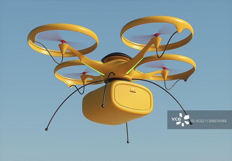 运输中的无人机插图图片素材