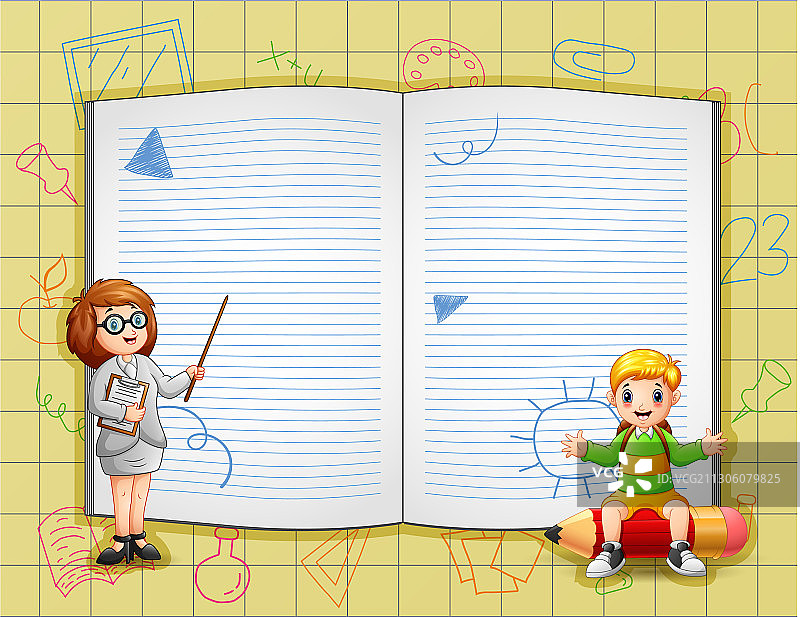 老师授课边框模板图片素材