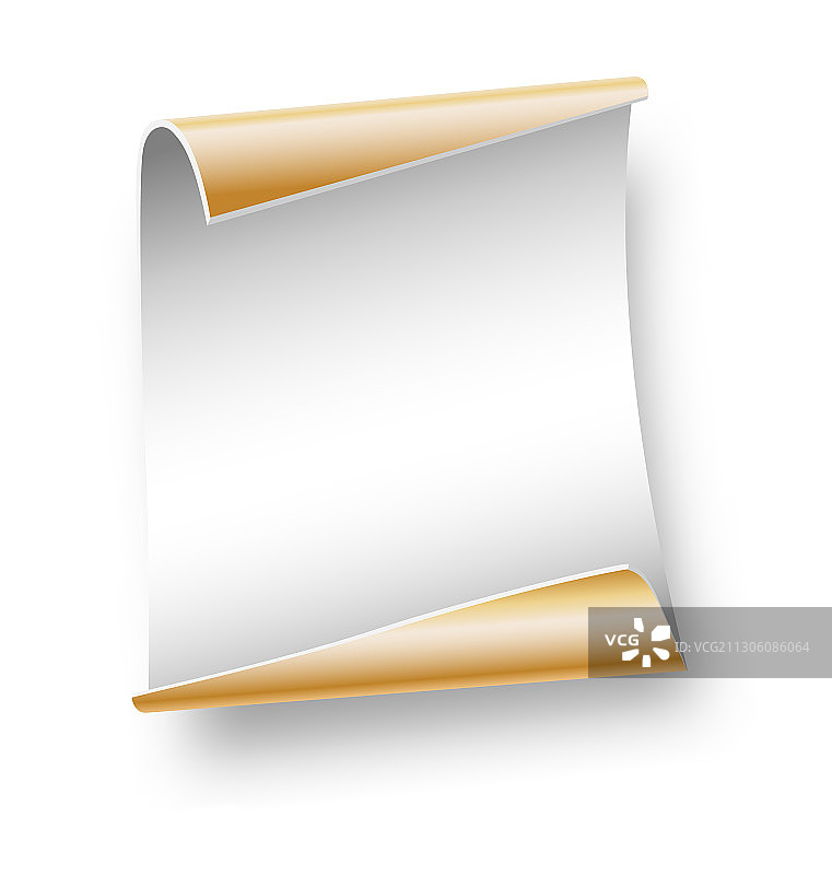 白色羊皮纸礼品书写纸图片素材