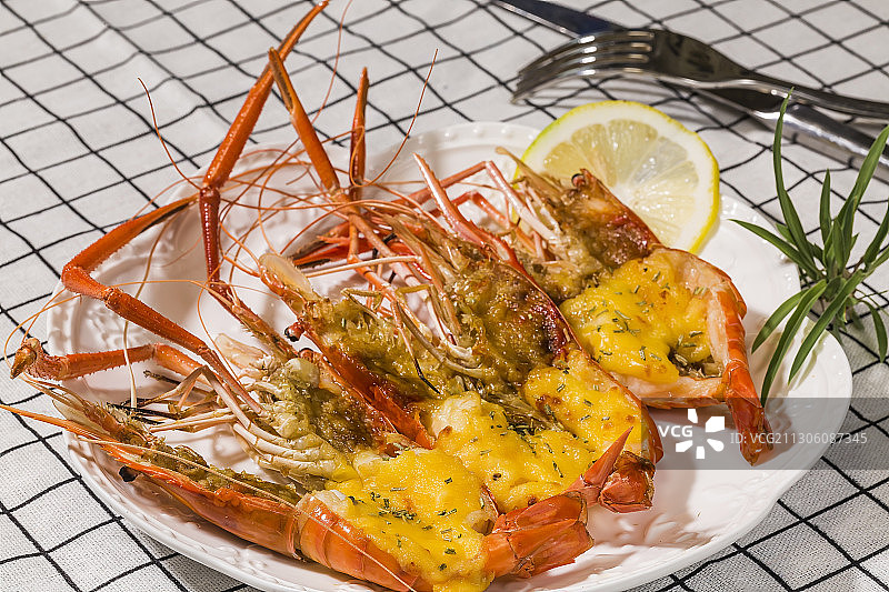 烤大虾图片素材