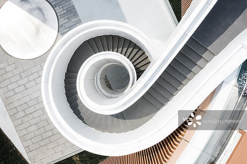 航拍郑东新区龙湖公共艺术中心图片素材