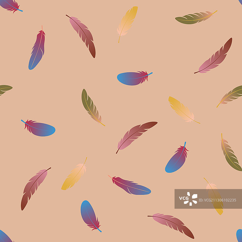 羽毛无缝图案图片素材