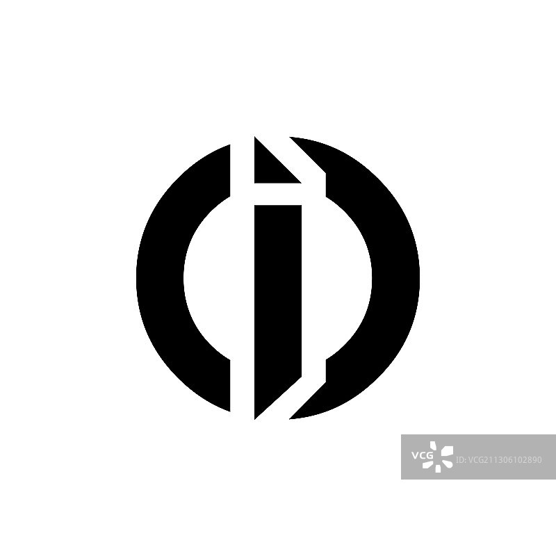 OI字母组合标志设计模板图片素材