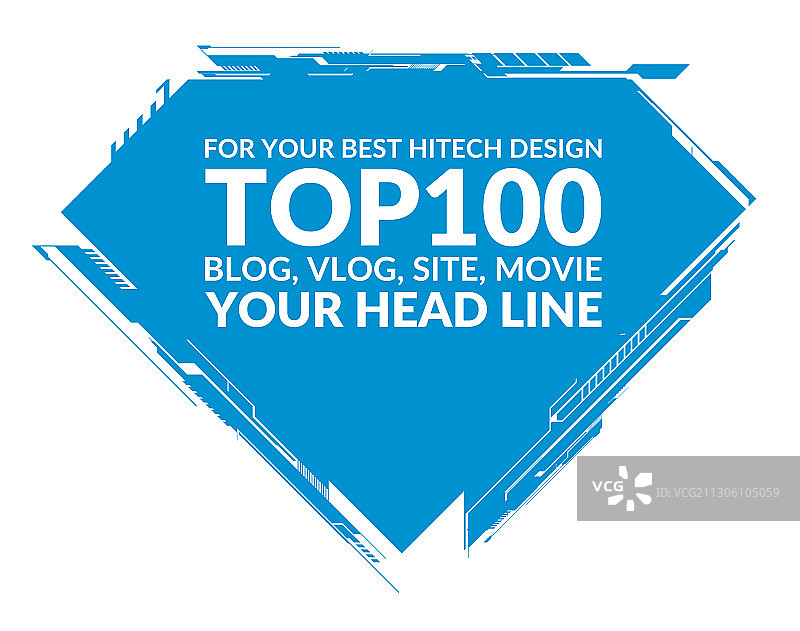 白色背景上的高科技钻石元素图片素材