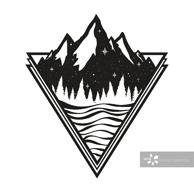 自然景观 - 山脉松林图片素材