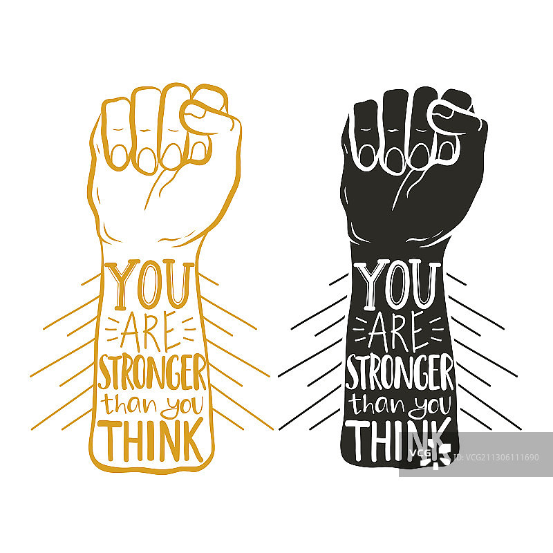 手和引语：你比你想象的更强大图片素材
