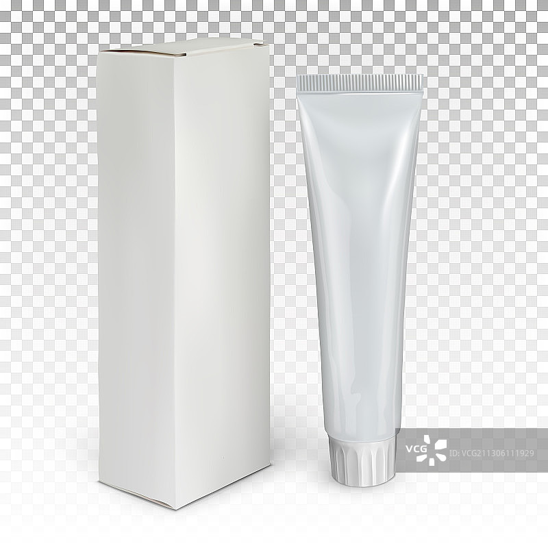 牙膏和包装盒白色管状物图片素材