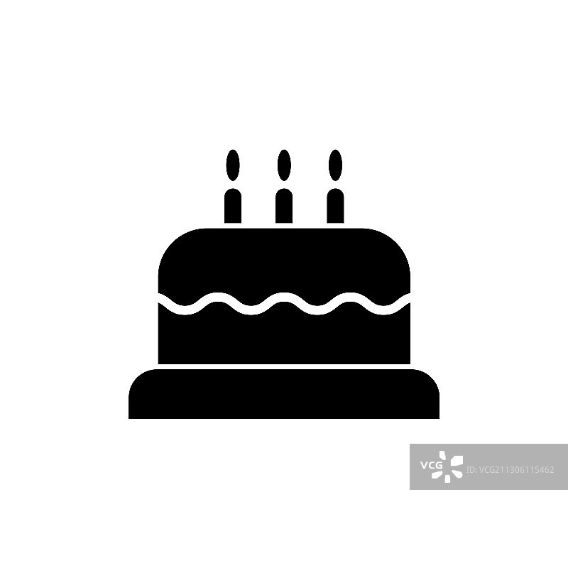 蛋糕图标：生日蛋糕标志图片素材