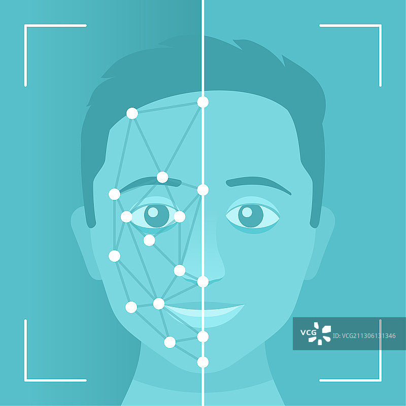 人脸识别技术图片素材