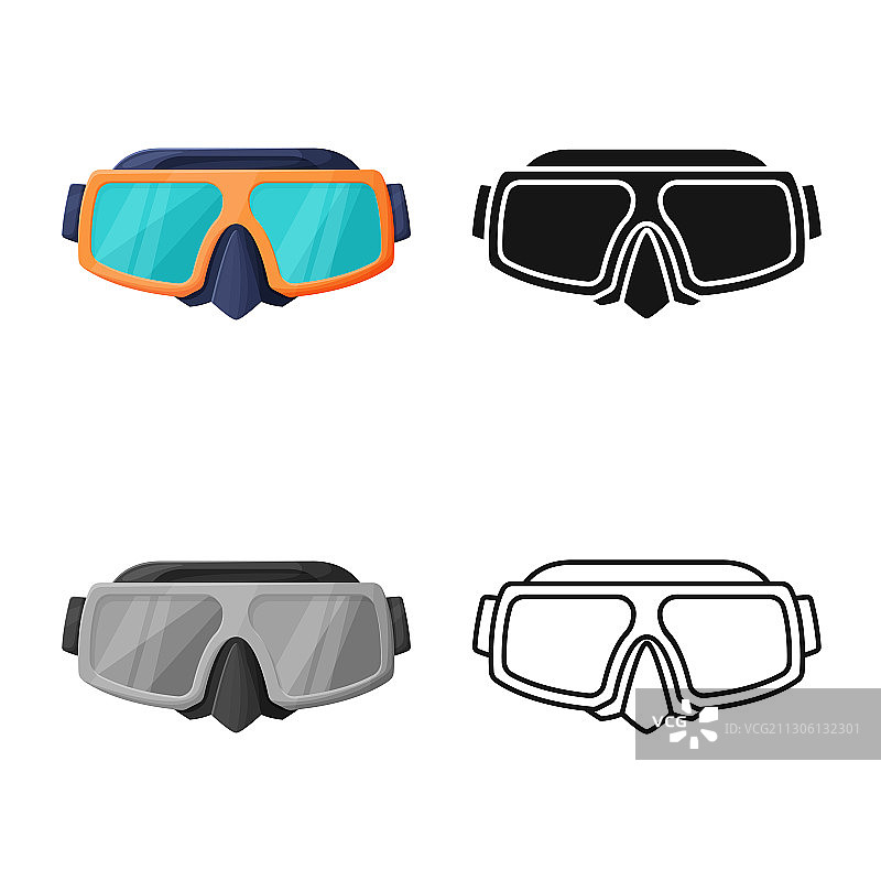 眼镜与面具标志图案图片素材
