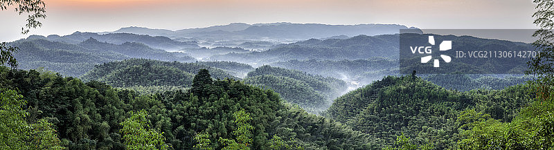 蜀南竹海迎风湾全景图2图片素材
