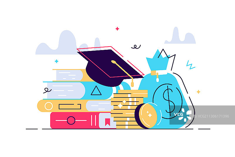 教育奖学金投资图片素材