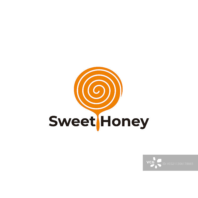 蜂蜜液滴设计符号标志图片素材