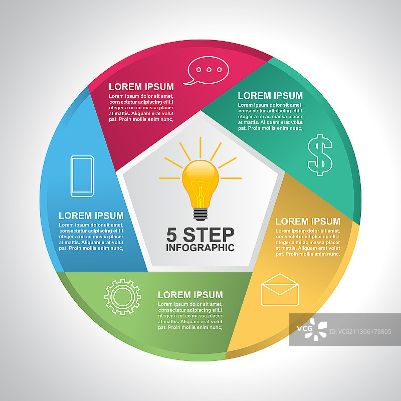 现代快门循环图的商业步骤图片素材
