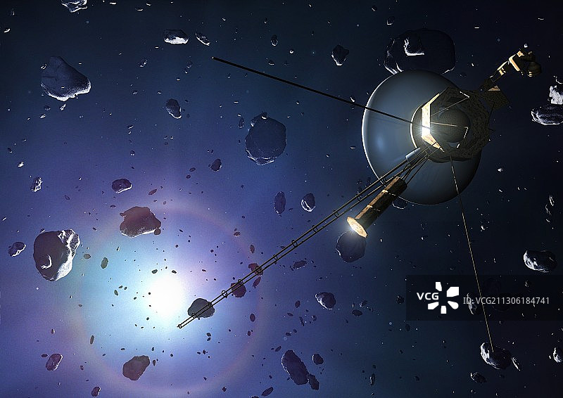 奥尔特云中的旅行者探测器插图图片素材
