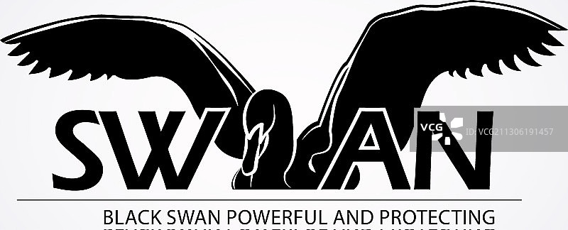 黑天鹅标志图片素材