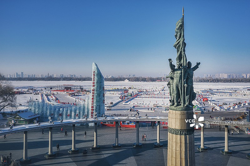 哈尔滨冬日图片素材