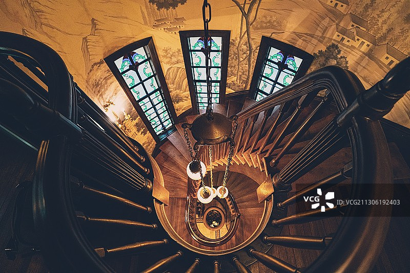 上海旋转楼梯图片素材